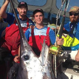Тасманийский подросток побил австралийский рекорд по ловле меч-рыбы